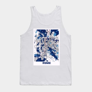 Rome - Italy MilkTea City Map Tank Top